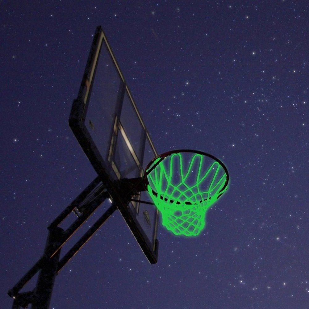 GelldG Basketballnetz Leuchtendes Basketball Netze Netz Basketball Fluoreszierendes