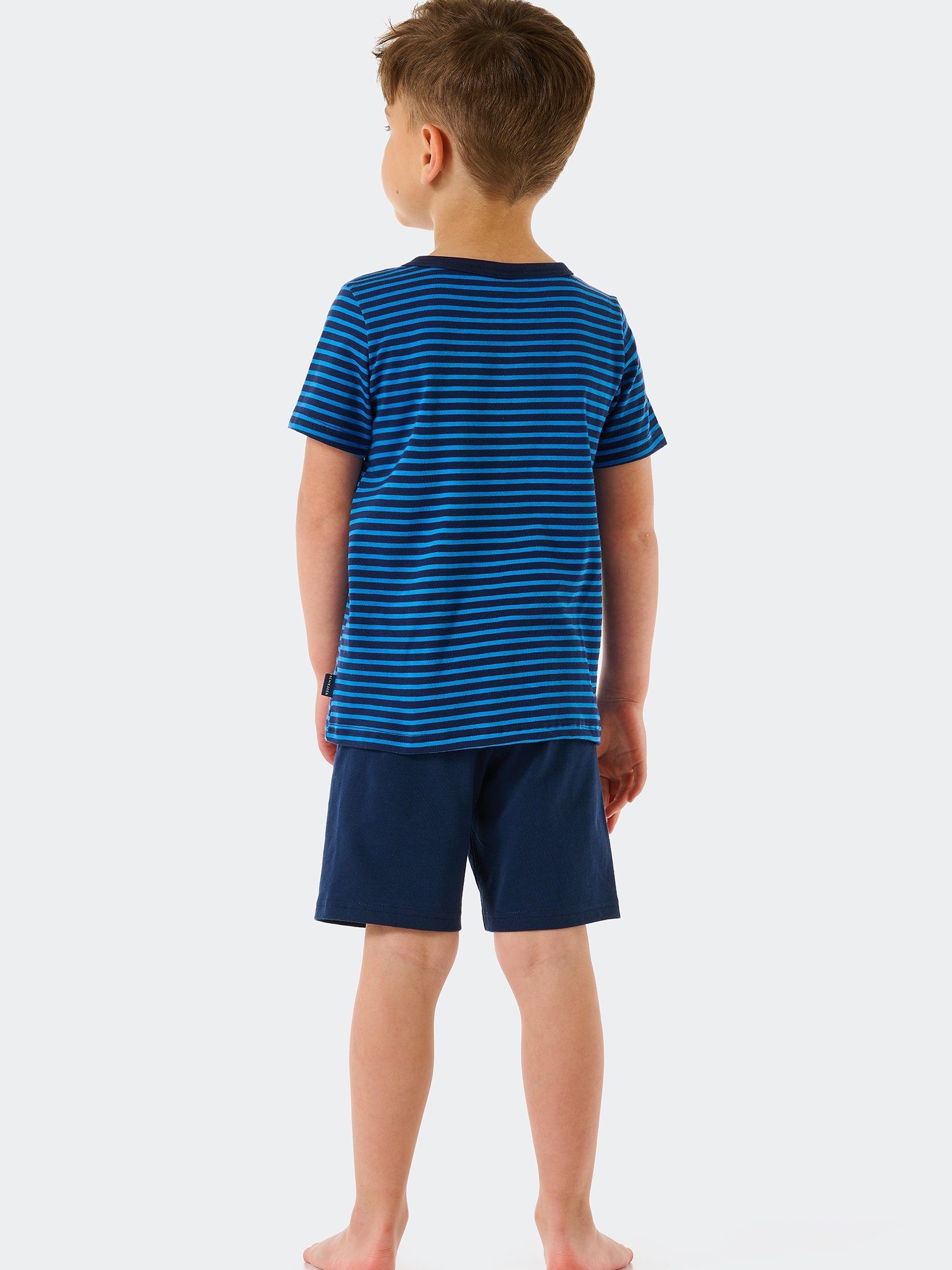 Pyjama Basic Kids Schiesser blau
