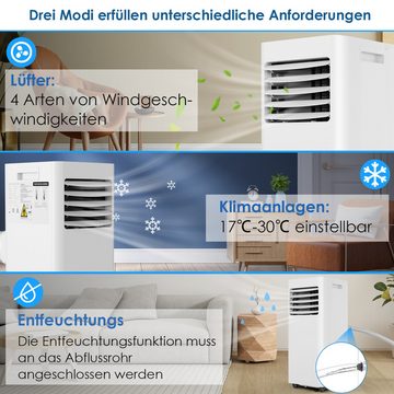 TLGREEN 4-in-1-Klimagerät 9000 BTU,Kühlen&Ventilieren&Entfeuchten&Schlafen