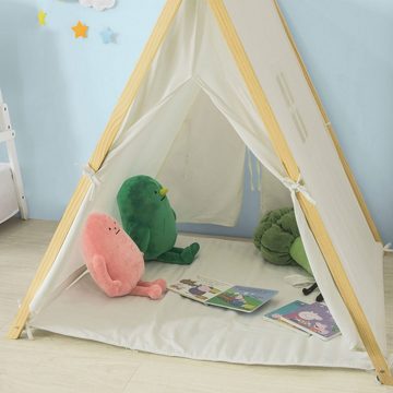 SoBuy Spielzelt OSS02 Zelt für Kinder mit 2 Türen und einem Fenster Spielhaus