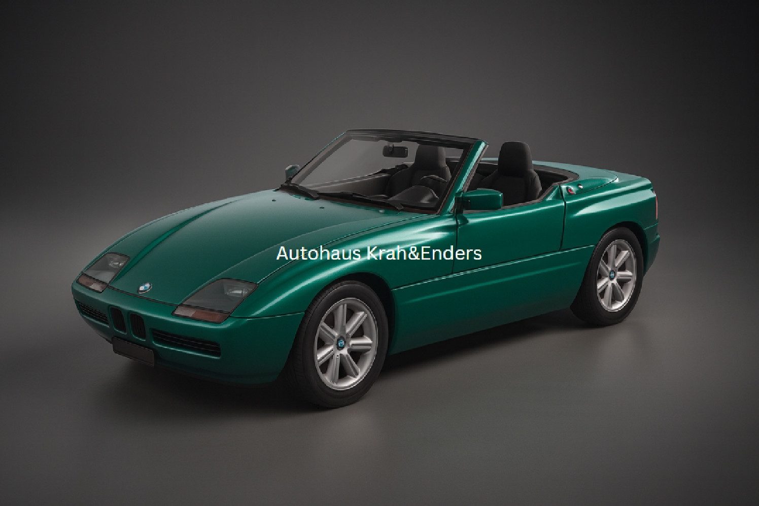 BMW Modellauto BMW Miniatur Z1 Roadster 1:18 grün Modellauto Sammlermodell, (1-tlg)