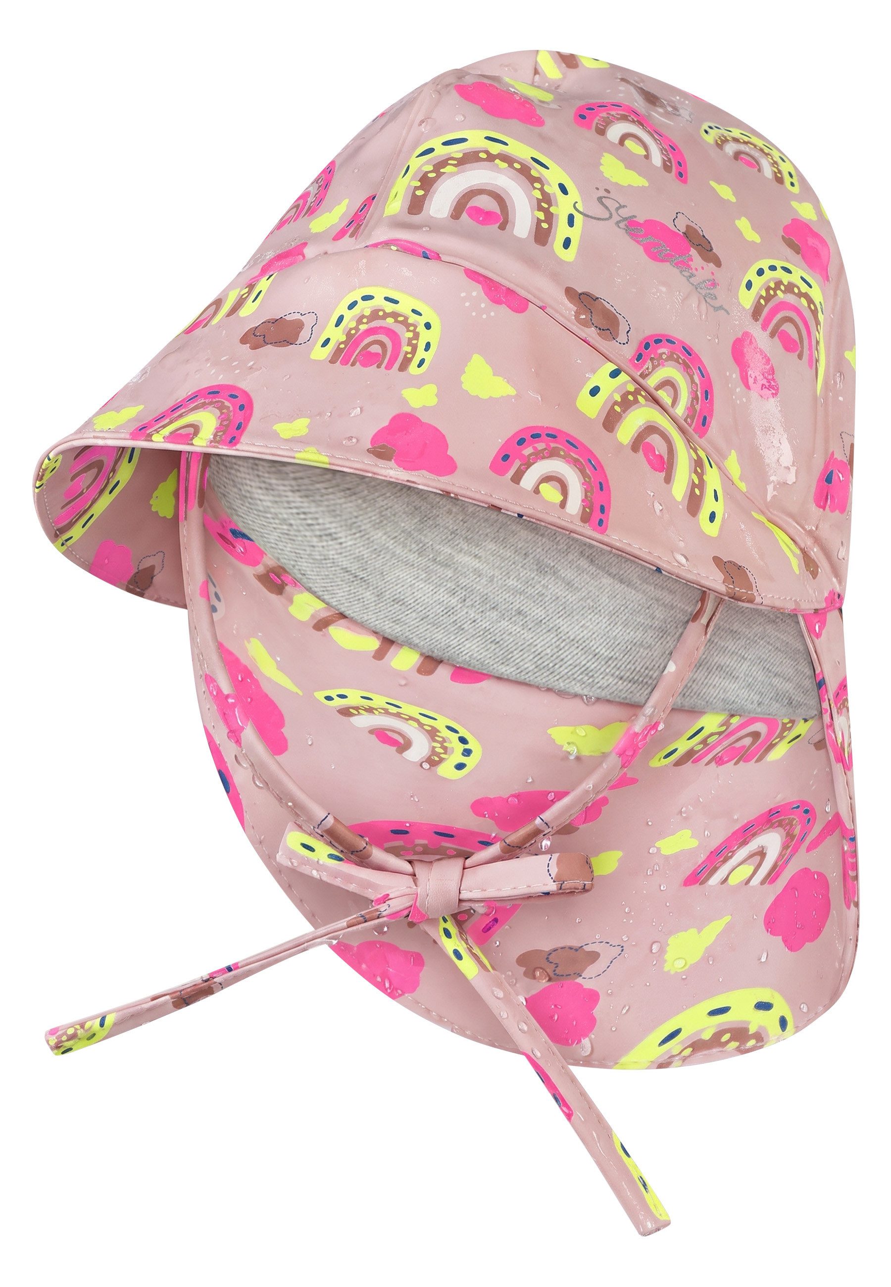 Sterntaler® Sonnenhut Farbwechsel Regenhut Regenbogen (1-St) Wasserdichter Regenhut mit Farbwechsel und Jerseyfutter – Bild 4 von 5