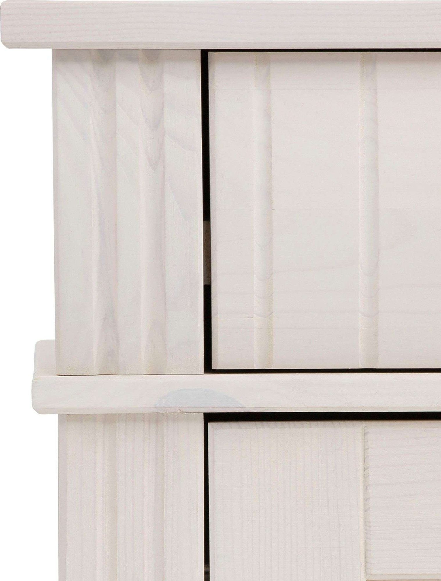 OTTO home Highboard Teresa Mini-Vitrine mit Glastüren und 2 Schubkästen, Kommode, aus massiver Kiefer, Breite 84 cm, Höhe 120 cm, FSC® – Bild 5 von 5