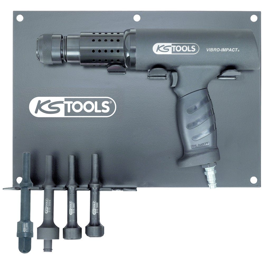 KS Tools Druckluftgeräte-Set KS Tools 515.3880 Druckluft-Meißelhammer 6.3 bar