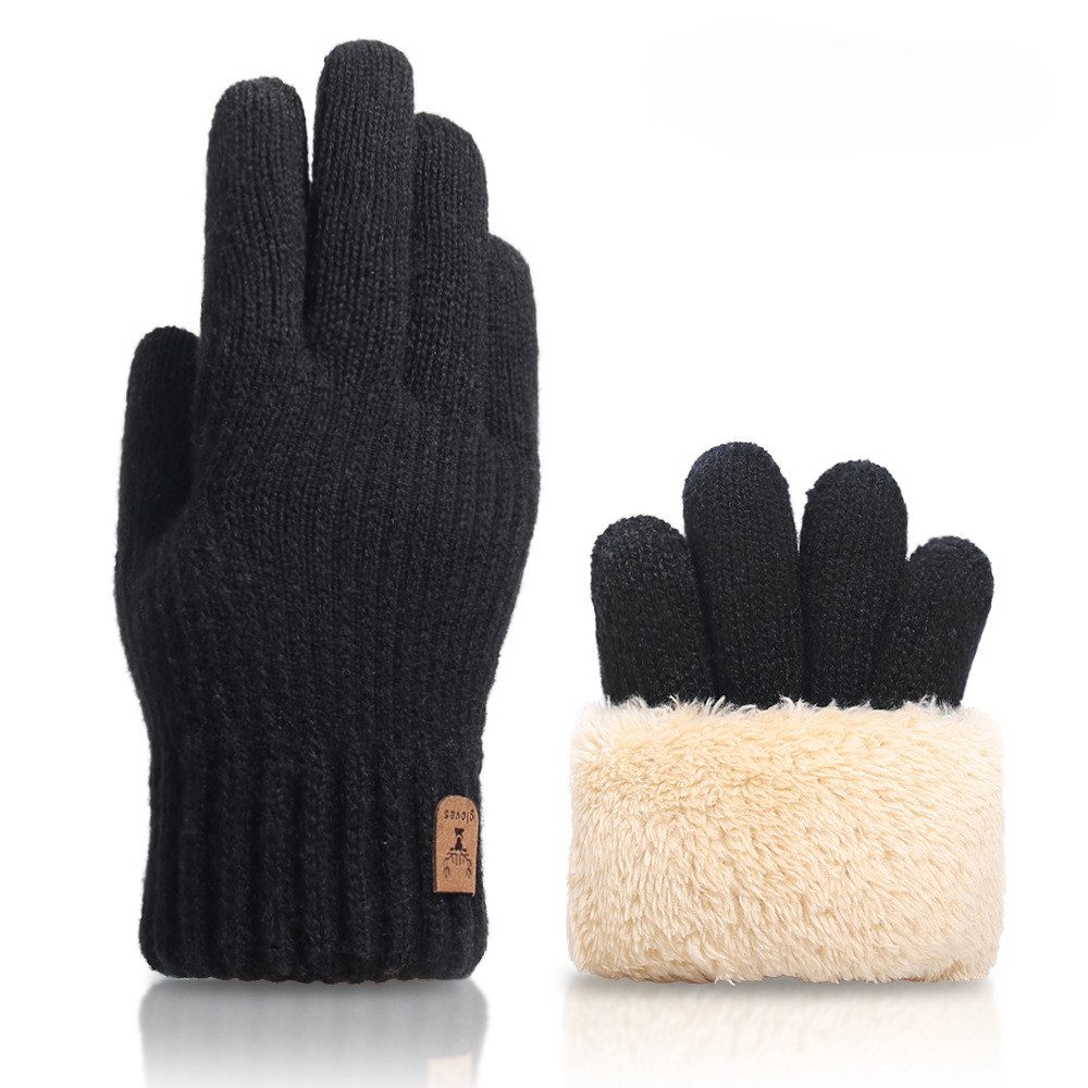 Coonoor Strickhandschuhe Winterhandschuhe mit Fleecefutter,Touchscreen Ther günstig online kaufen
