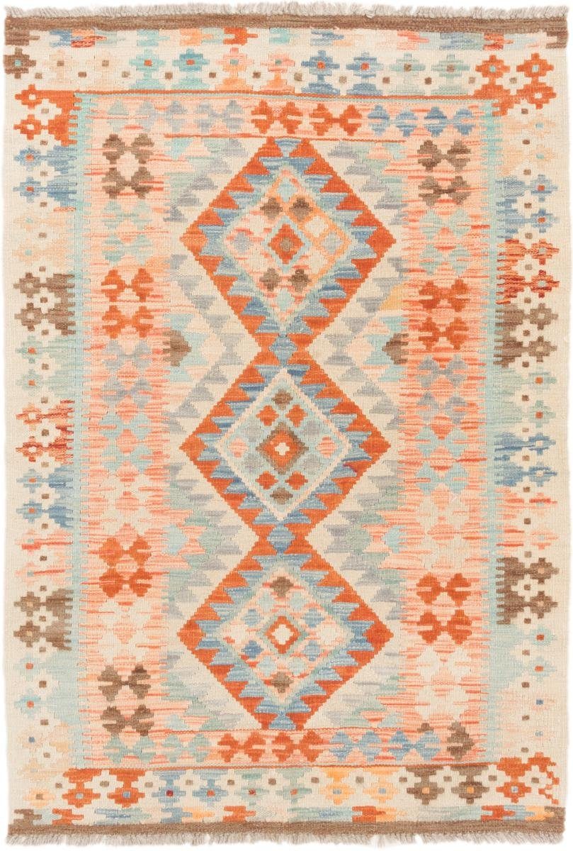 Orientteppich Kelim Afghan 102x148 Handgewebter Orientteppich, Nain Trading, rechteckig, Höhe: 3 mm