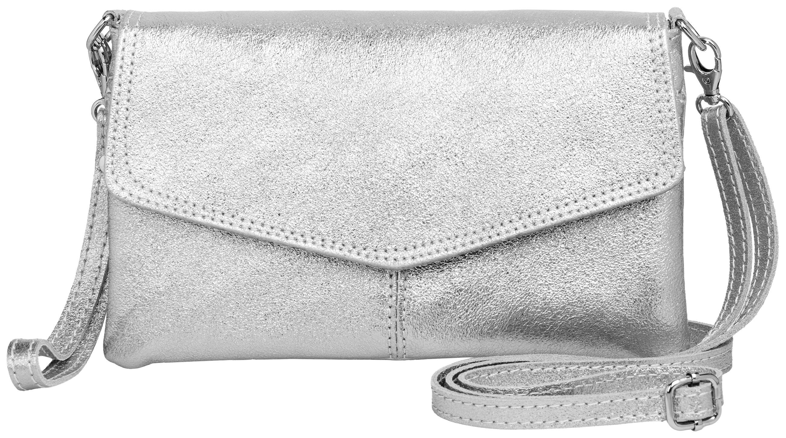 Caspar Clutch Abendtasche Leder Damen Umhängetasche günstig online kaufen