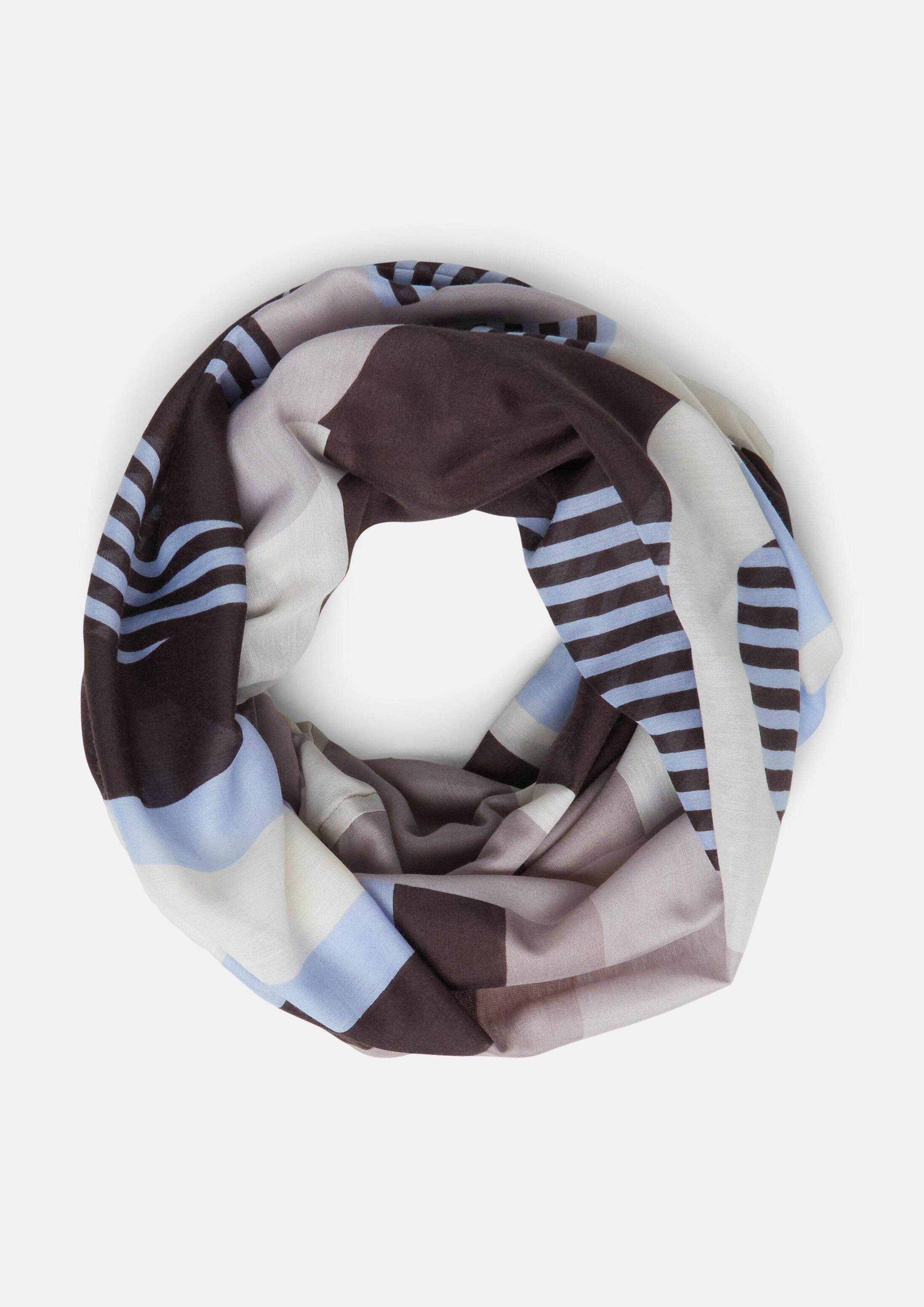 s.Oliver Loop Snood, Snood mit All-over-Print und Schriftprint
