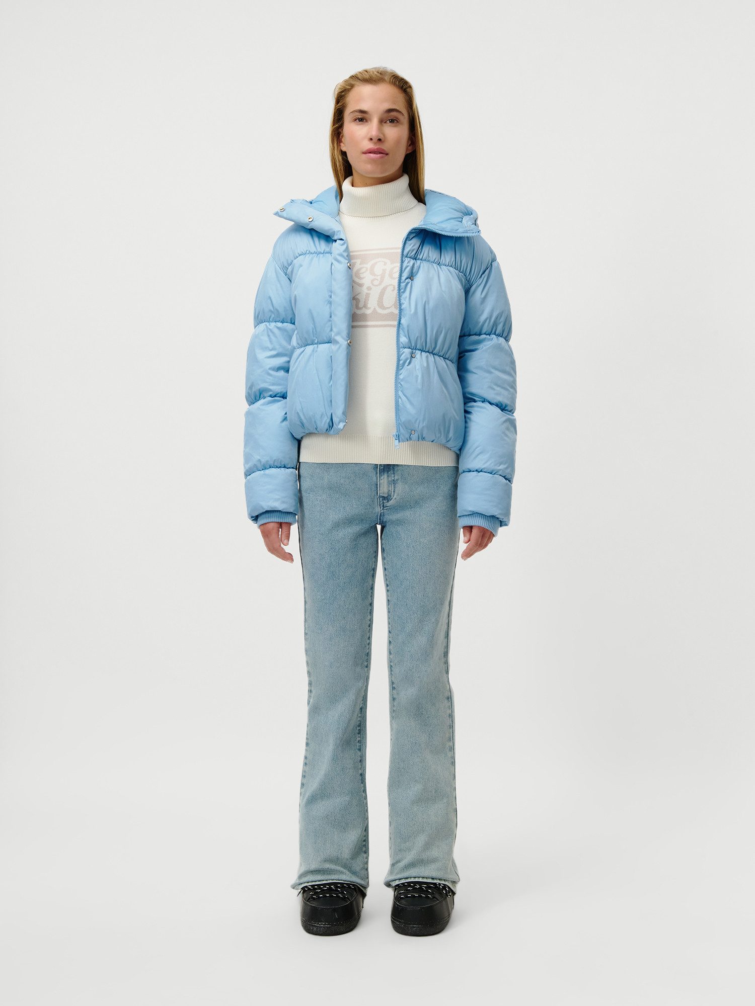 LeGer Steppjacke Viveka, LeGer by Lena Gercke Cropped, mit Rucksack-Riemen innen, Winterjacke
