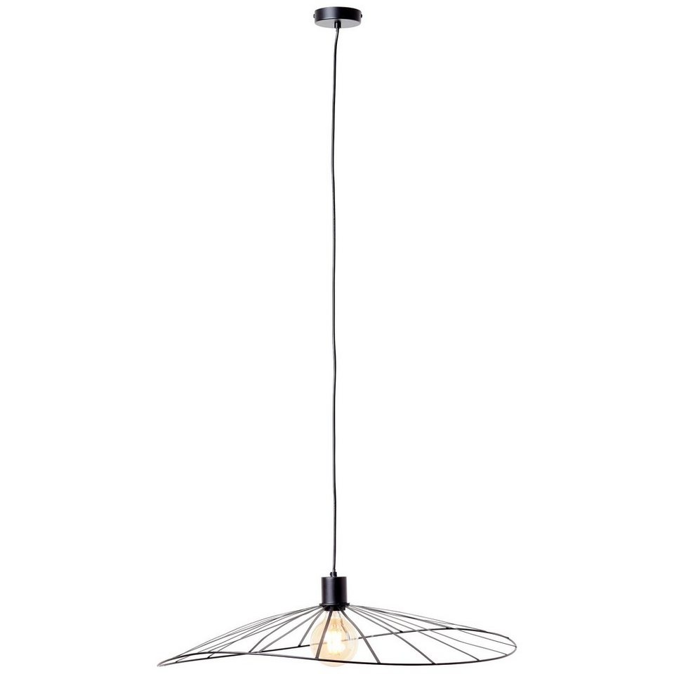 Brilliant Pendelleuchte Leika, Lampe, Leika Pendelleuchte 1flg schwarz matt,  1x A60, E27, 52W, Kabel, Dimmbar bei Verwendung geeigneter Leuchtmittel