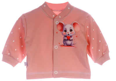 La Bortini Langarmshirt Baby Shirt Langarmhemdchen T-Shirt 44 50 56 62 68 74 aus reiner Baumwolle