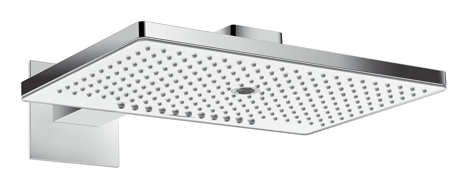 hansgrohe Kopfbrause Rainmaker Select 460, 3jet mit Brausearm - Weiß / Chrom