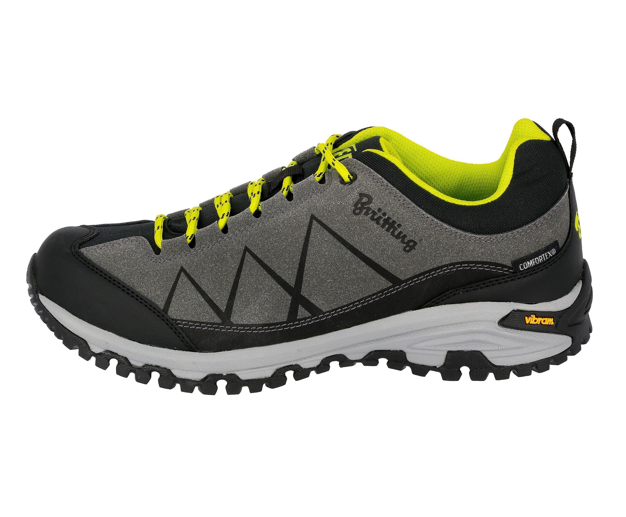 BRÜTTING Trekkingschuh Kansas Outdoorschuh anthrazit/schwarz/lemon