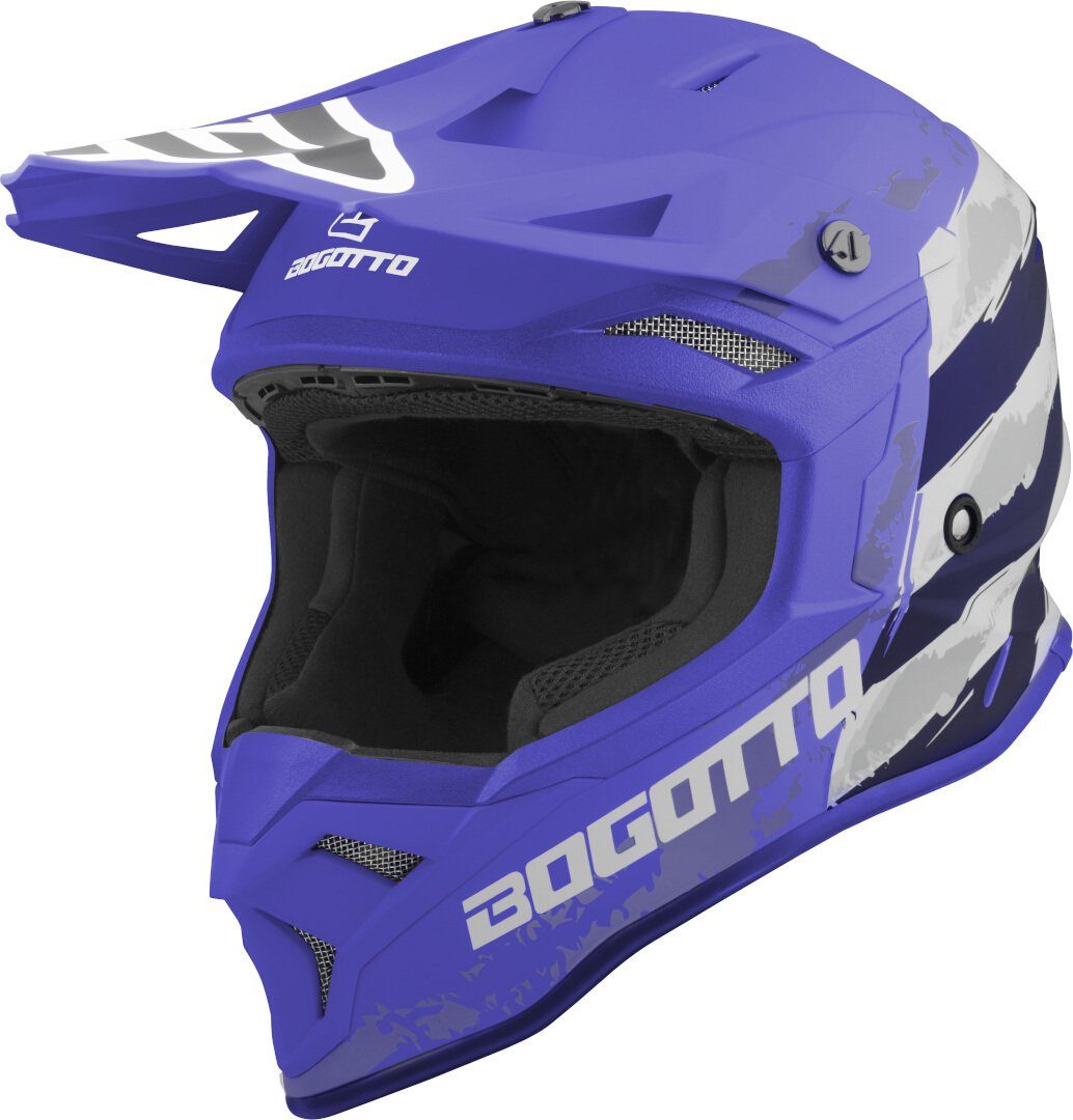 Bogotto Motocrosshelm V337 Wild-Ride Crosshelm, Waschbar