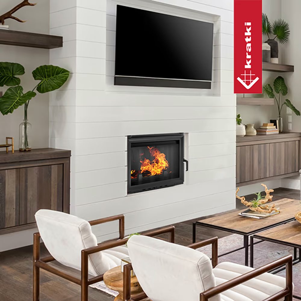 Kratki Kamineinsätze KAMINEINSATZ GUSSEISEN MAJA 8 KW Ø 200, 8 kW