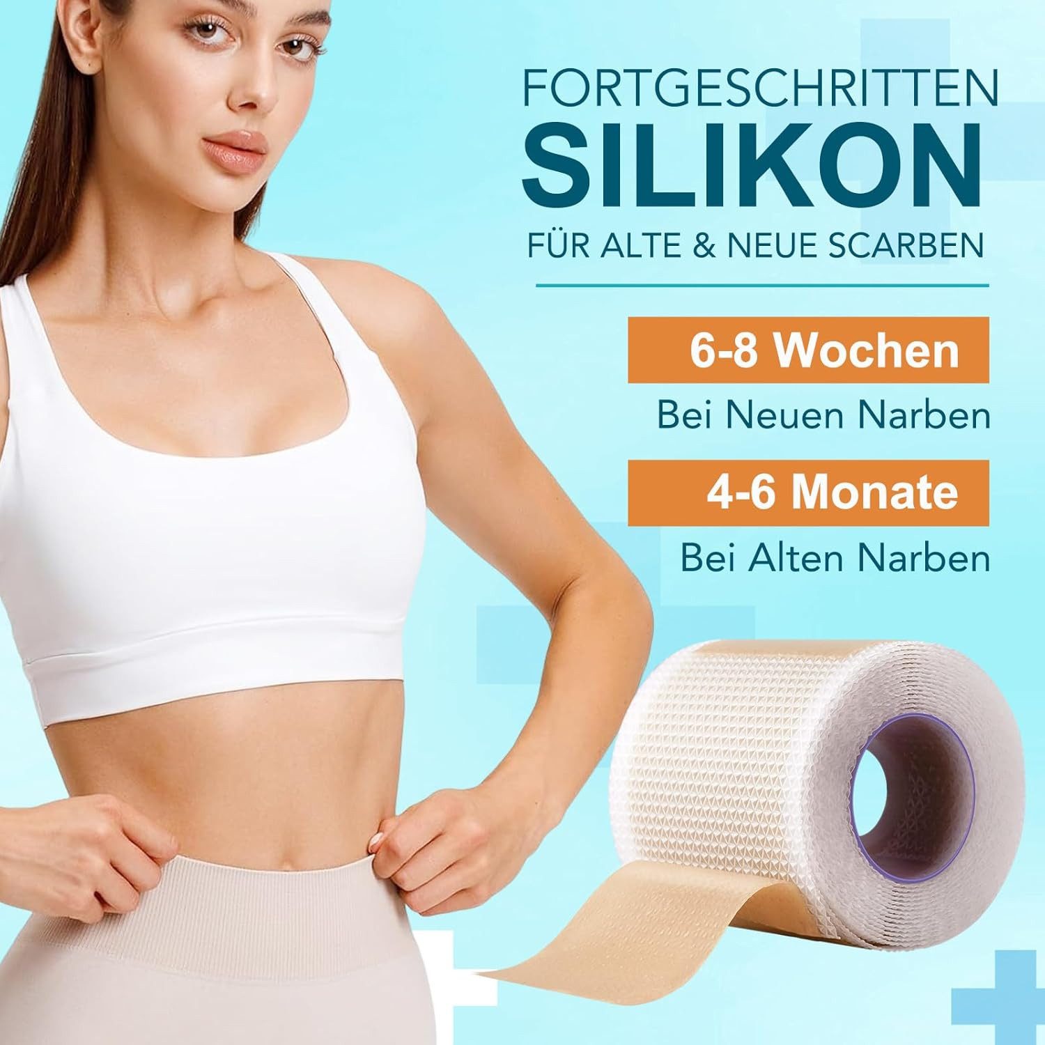 NEXGEN LUXUS SCHÖNHEIT & HAUTPFLEGE Wundpflaster Silikon Narbenpflaster, Silicone Scar Tape (4 cm x 190 cm)