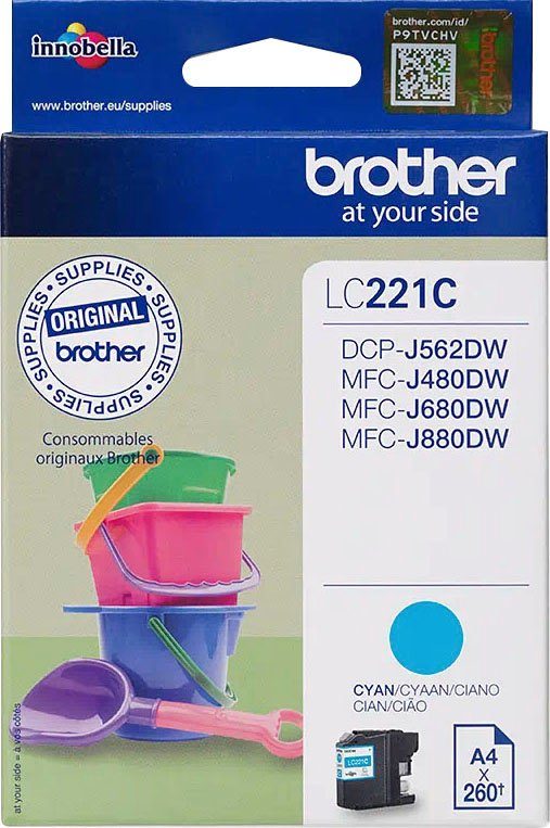 Brother LC-221C Tintenpatrone (1-tlg)