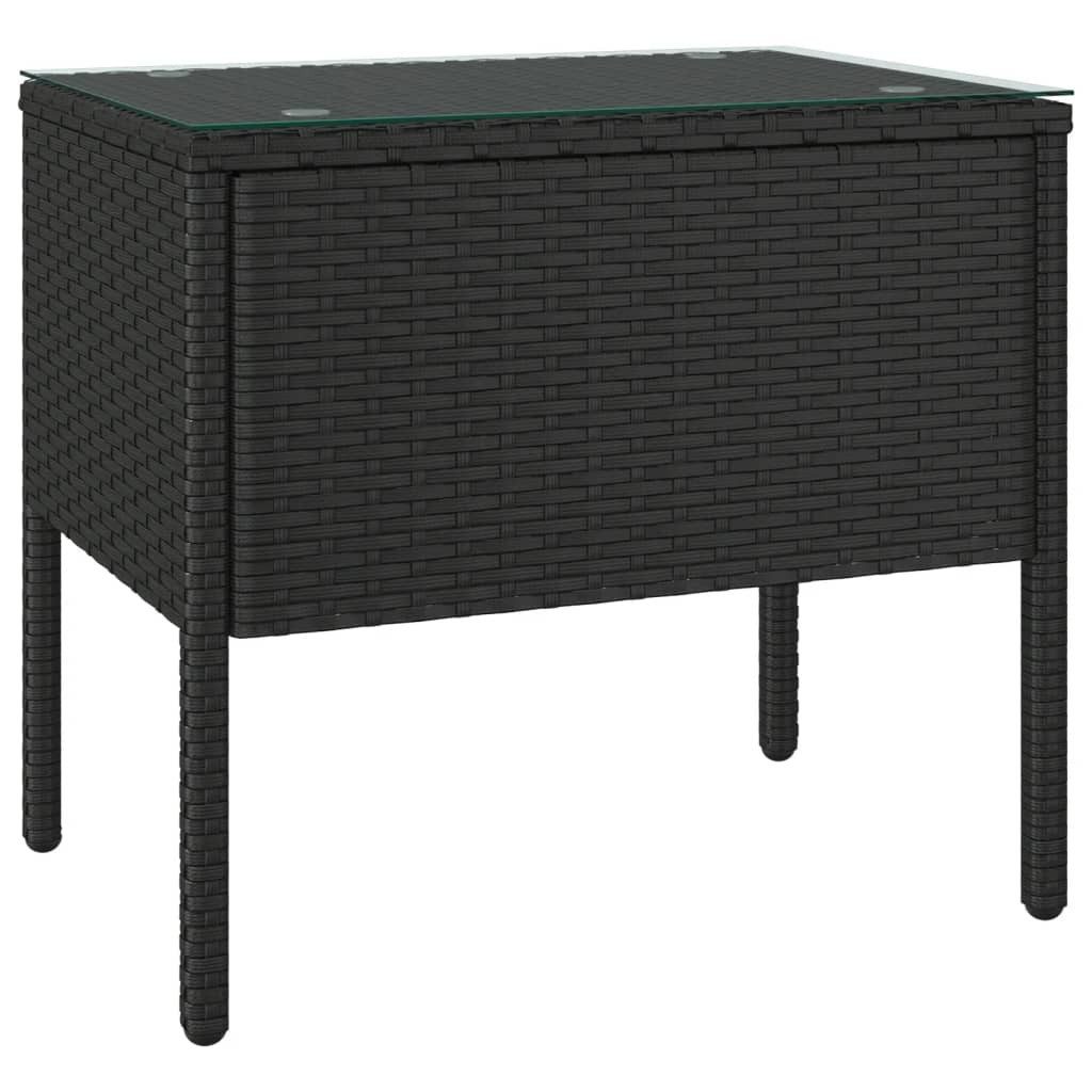 vidaXL Beistelltisch Beistelltisch Schwarz 53x37x48 cm günstig online kaufen