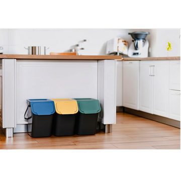 Practic Mülleimer Bini, 3-er Mülleimer-Set 3x25L