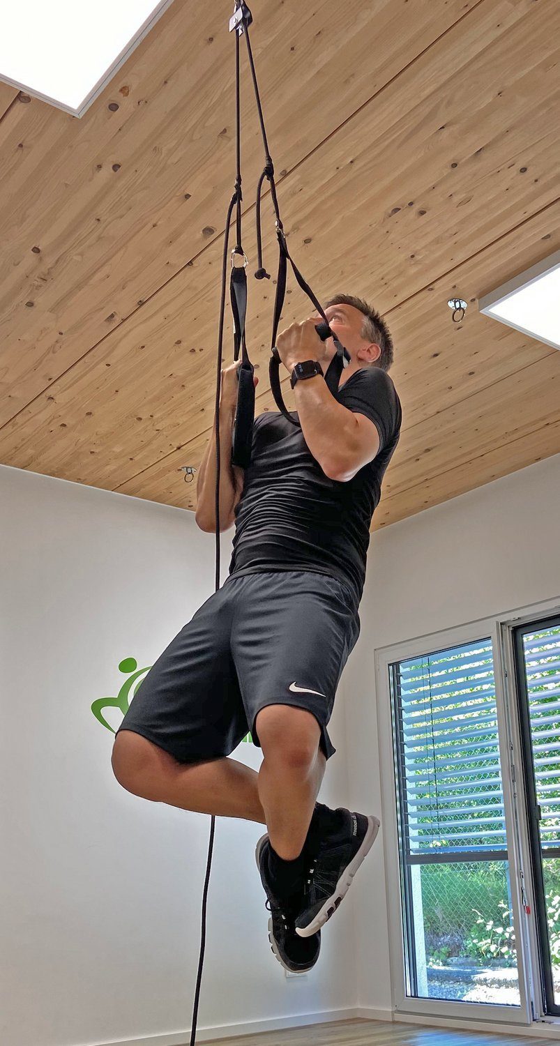 eaglefit® Schlingentrainer Sling-Trainer MULTI inkl. Umlenkrolle und Edelstahl-Deckenhalterung