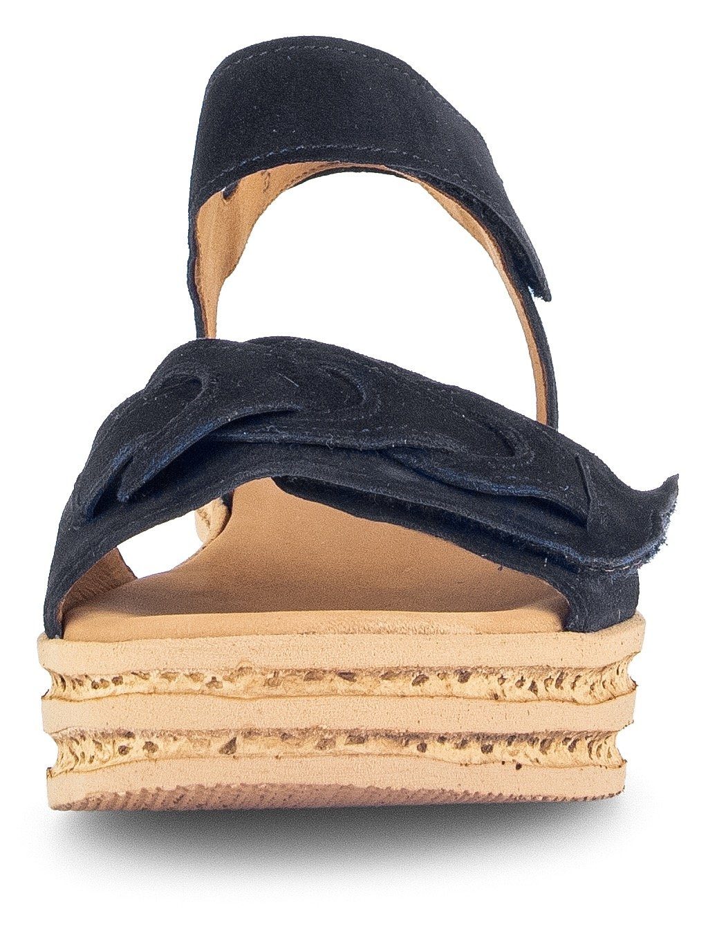 Gabor Keilsandalette, Sommerschuh, Riemchensandale mit praktischen Klettverschlüssen