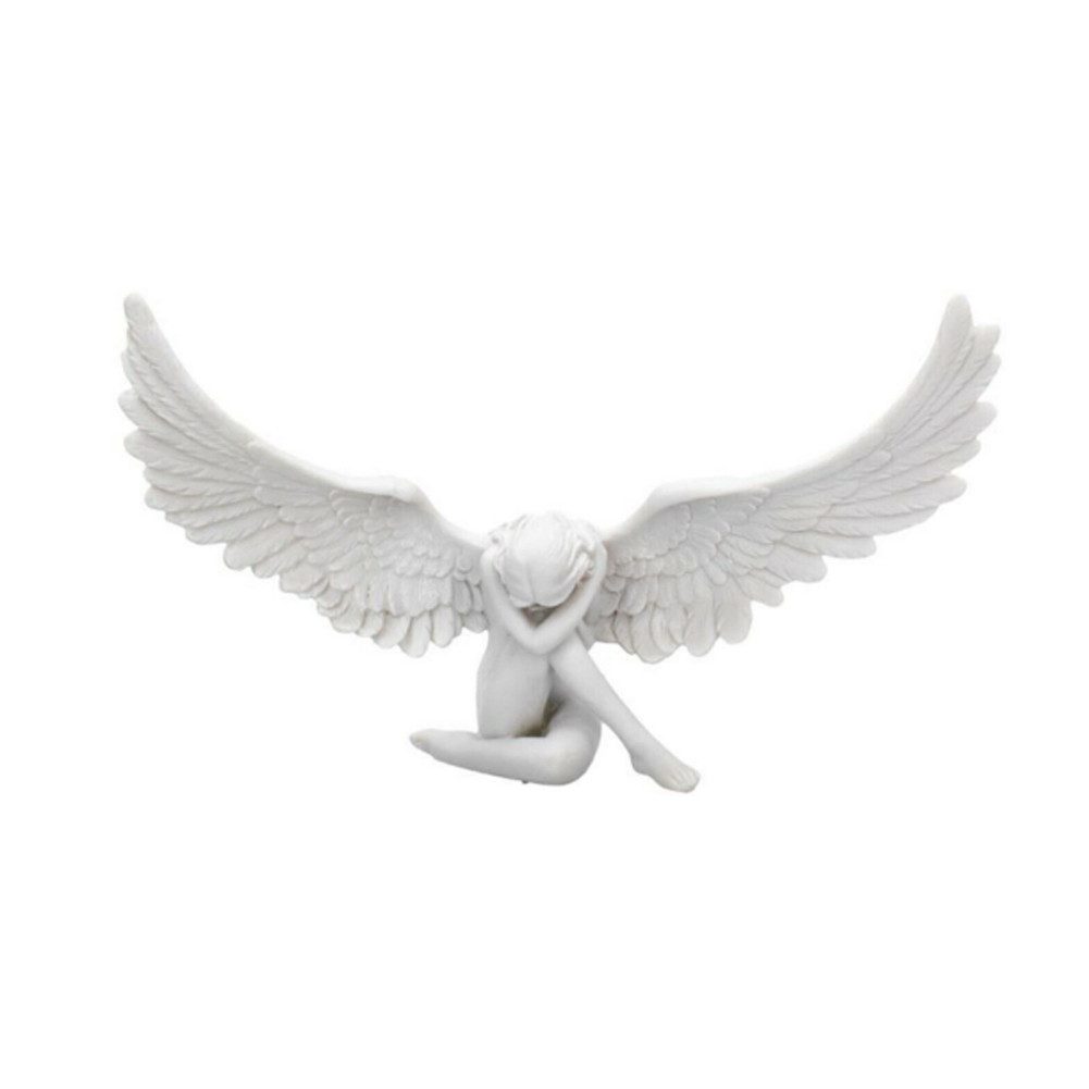 FANNOU Skulptur, Abstrakte Engel Flügel Figurine, Engel Kunst Harz Handwerk