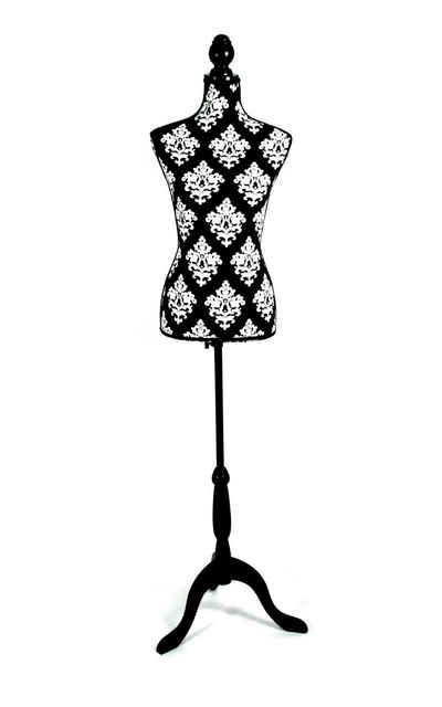 Clarie Schneiderbüste Clarie Dekobüste Black & White, zur Anprobe oder als Deko, Höhenverstellbar von 132 cm bis 168 cm