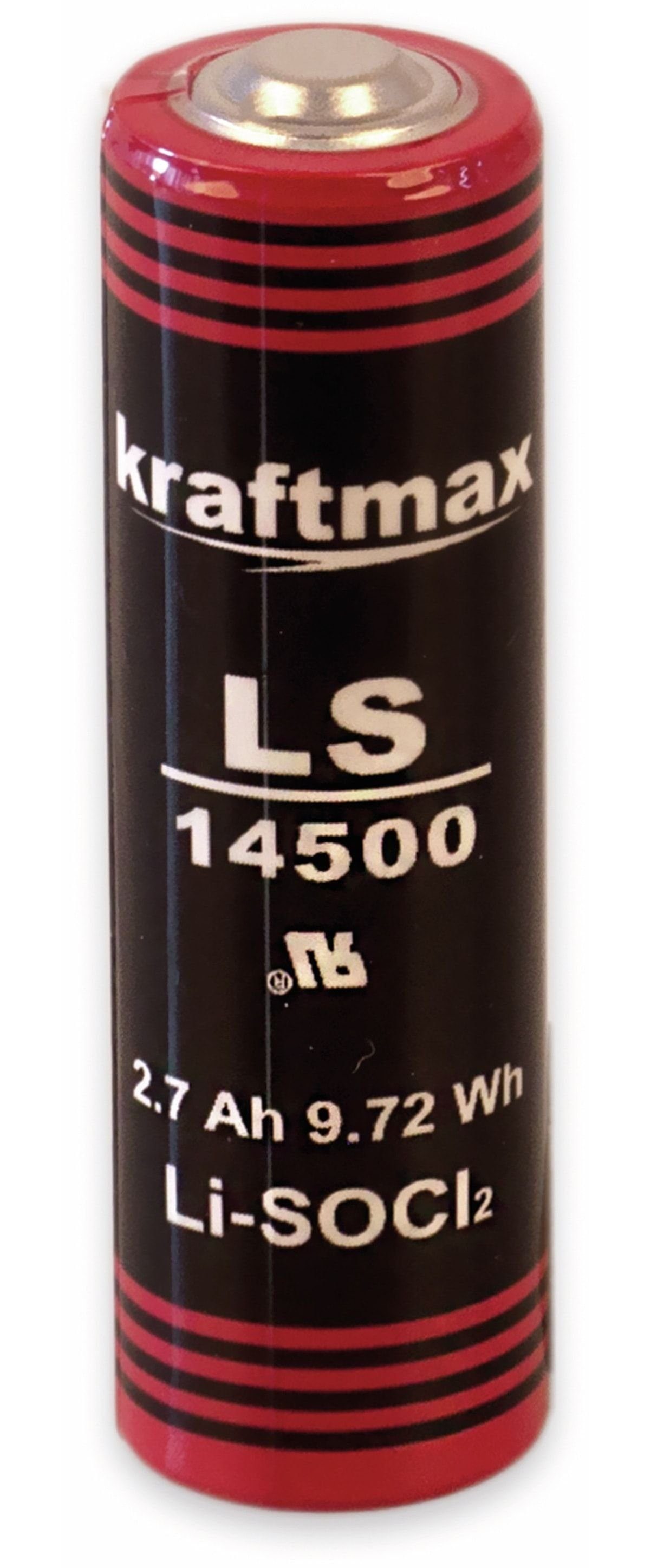 kraftmax KRAFTMAX Lithium-Batterie LS14500, AA-Zelle, 3,6 Batterie