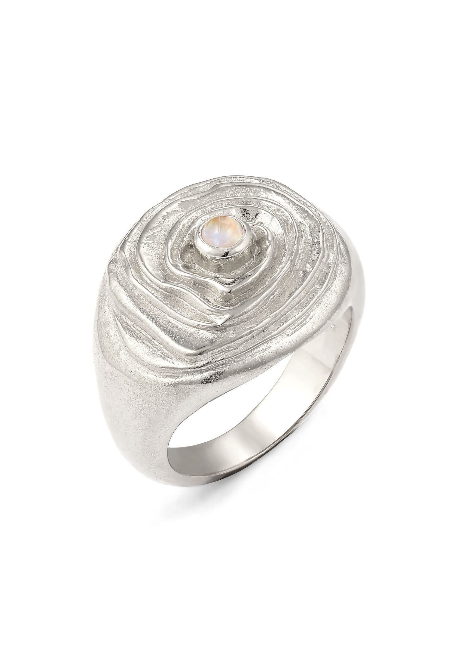 HAZE & GLORY Fingerring Kreis Mondstein günstig online kaufen