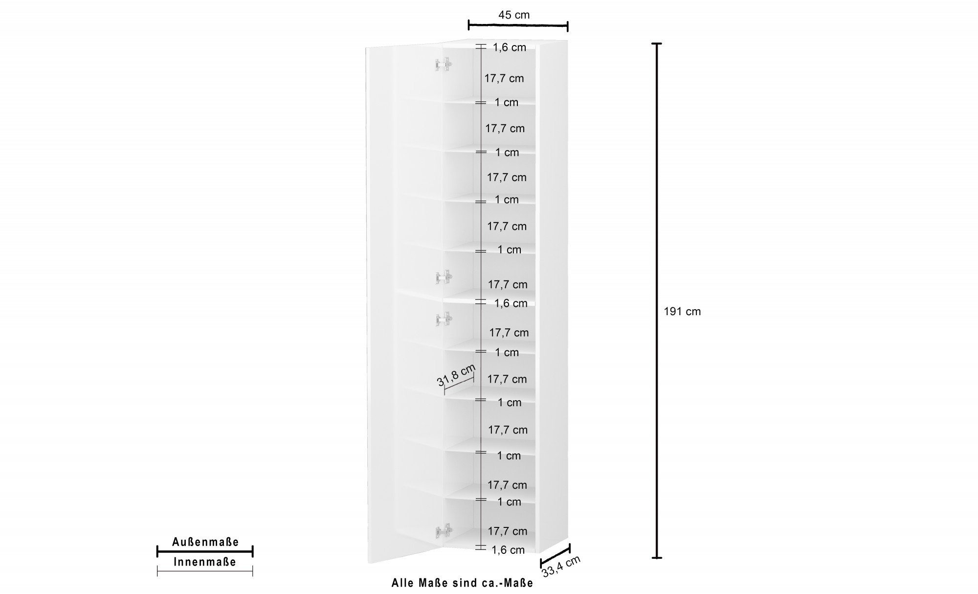 INOSIGN Schuhschrank Kompakt (1-St)
