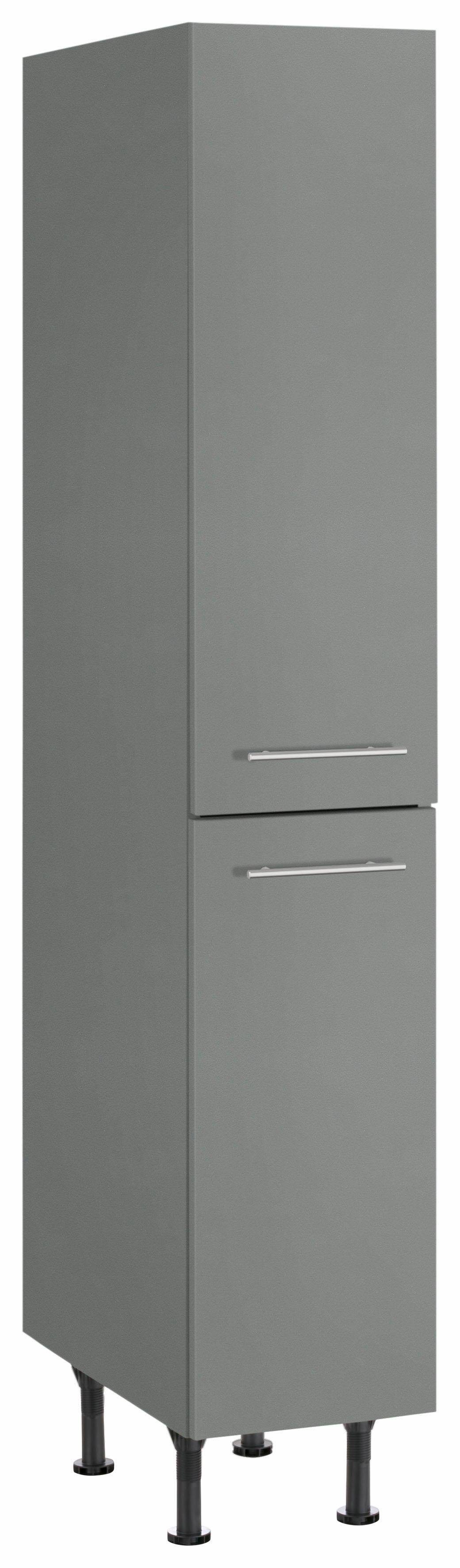 OPTIFIT Apothekerschrank Bern 30 cm breit, 176 cm hoch, höhenverstellbare Stellfüße, Metallgriffe