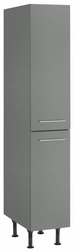 OPTIFIT Apothekerschrank Bern 30 cm breit, 176 cm hoch, höhenverstellbare  Stellfüße, Metallgriffe