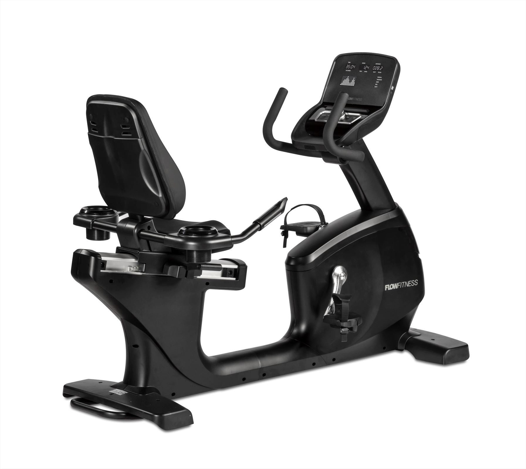 Flow Fitness Liege-Heimtrainer Flow Fitness Pro RB5i Liegefahrrad für Zuhause und Studio