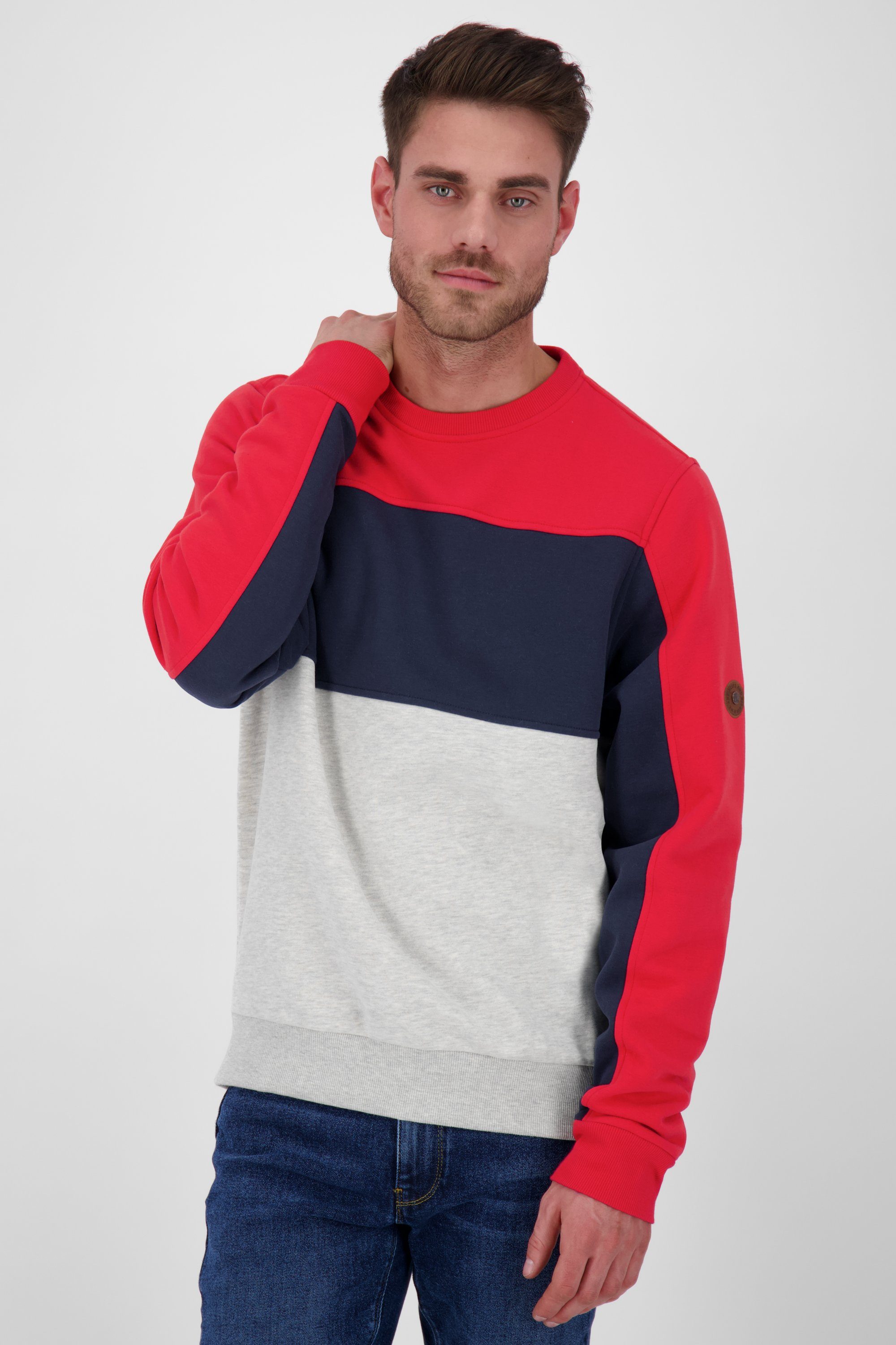 Alife & Kickin Sweatshirt VinceAK A Crewneck Herren Sweatshirt cherry | Sweatshirts