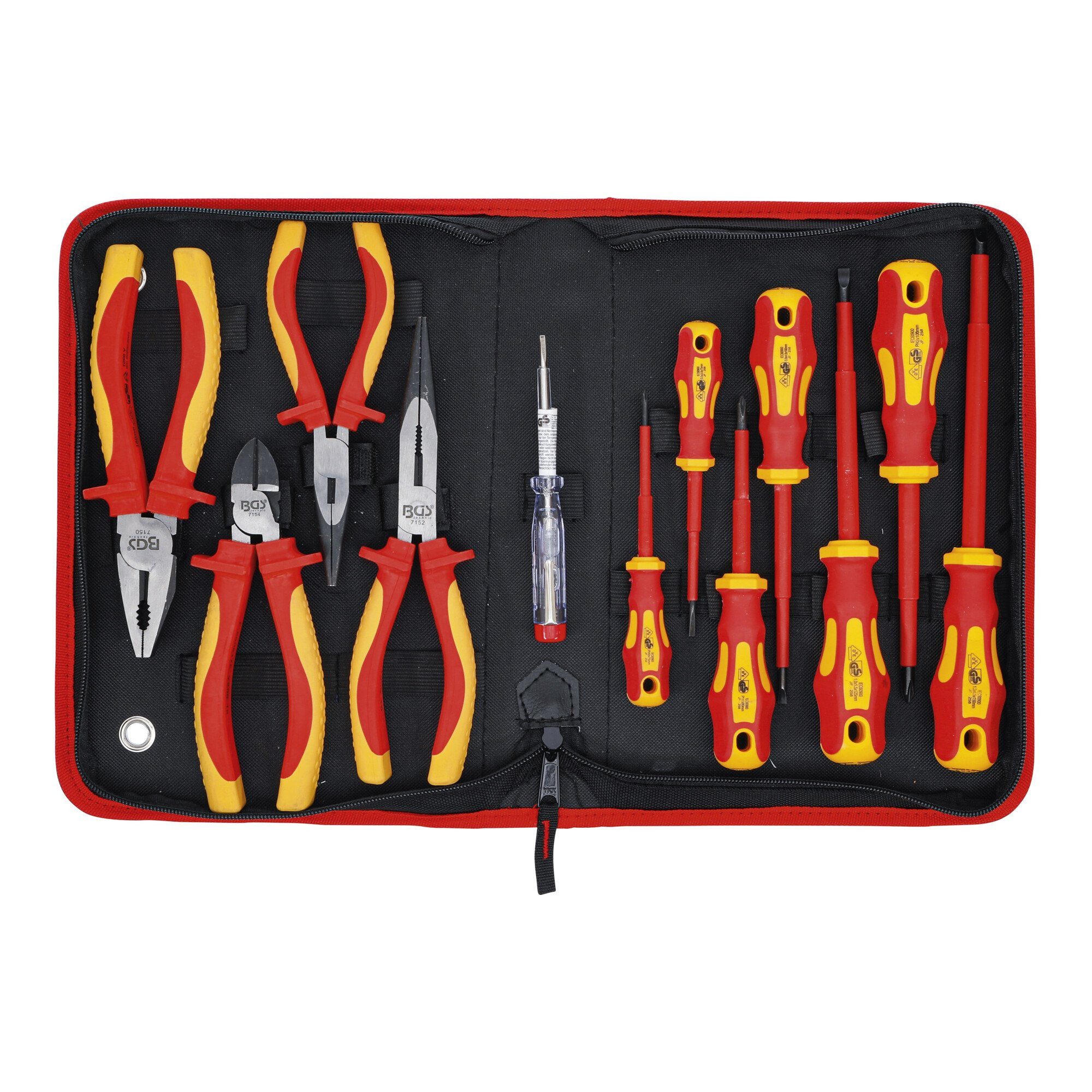 BGS technic Seitenschneider BGS VDE-Zangen- / Schraubendreher-Satz 12 teilig