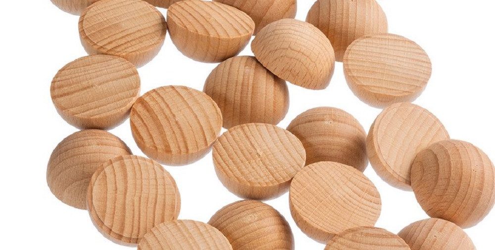 efco creative Bastelperlen Basteln, Holz, Holzartikel, Halbkugeln, Halbkugel roh, (14-tlg), Bastelartikel