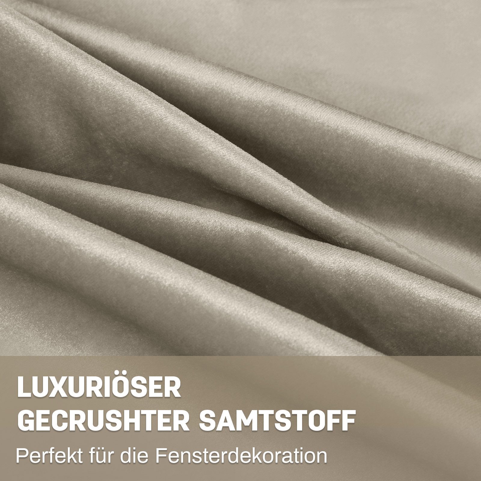 LMaxhome Verdunkelungsvorhang Samtvorhang Kräuselband Dicke Schwere Thermog günstig online kaufen