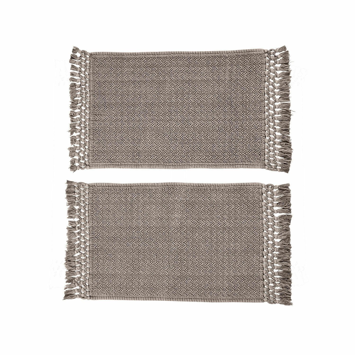 Mirabeau Badematte Badematte 2er Set Faelwyn grau, Höhe 400 mm, 100% Baumwo günstig online kaufen