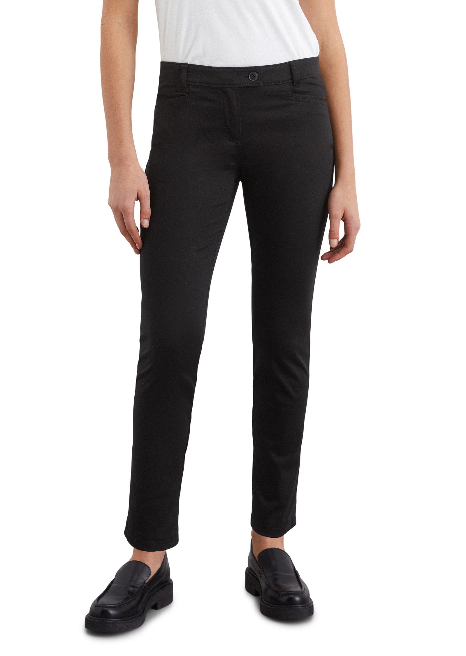 Marc O'Polo Chinohose aus Smooth Sateen Stretch