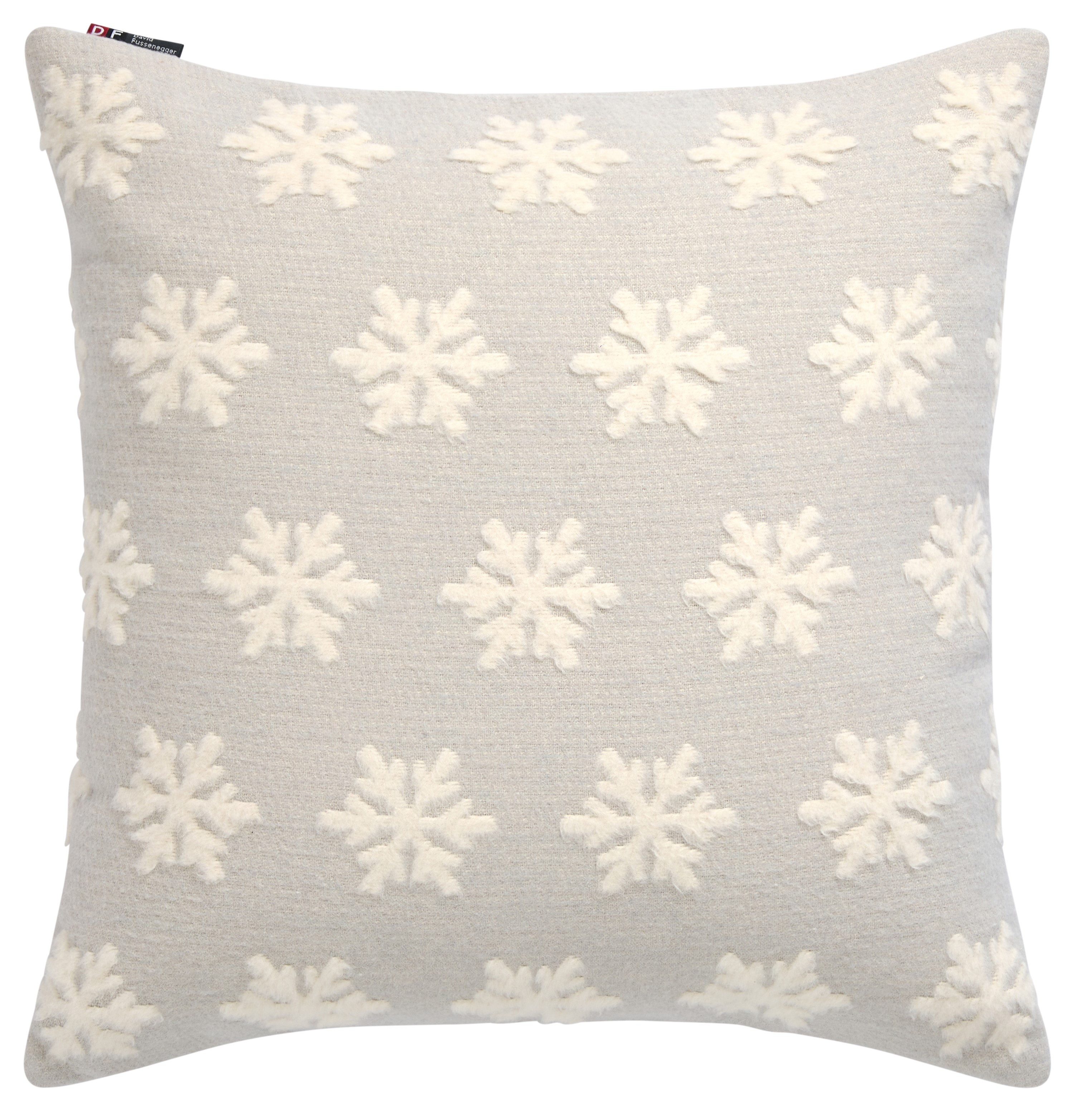 DAVID FUSSENEGGER Kissenhülle Carla 'Schneeflocke' 50 x 50 cm günstig online kaufen