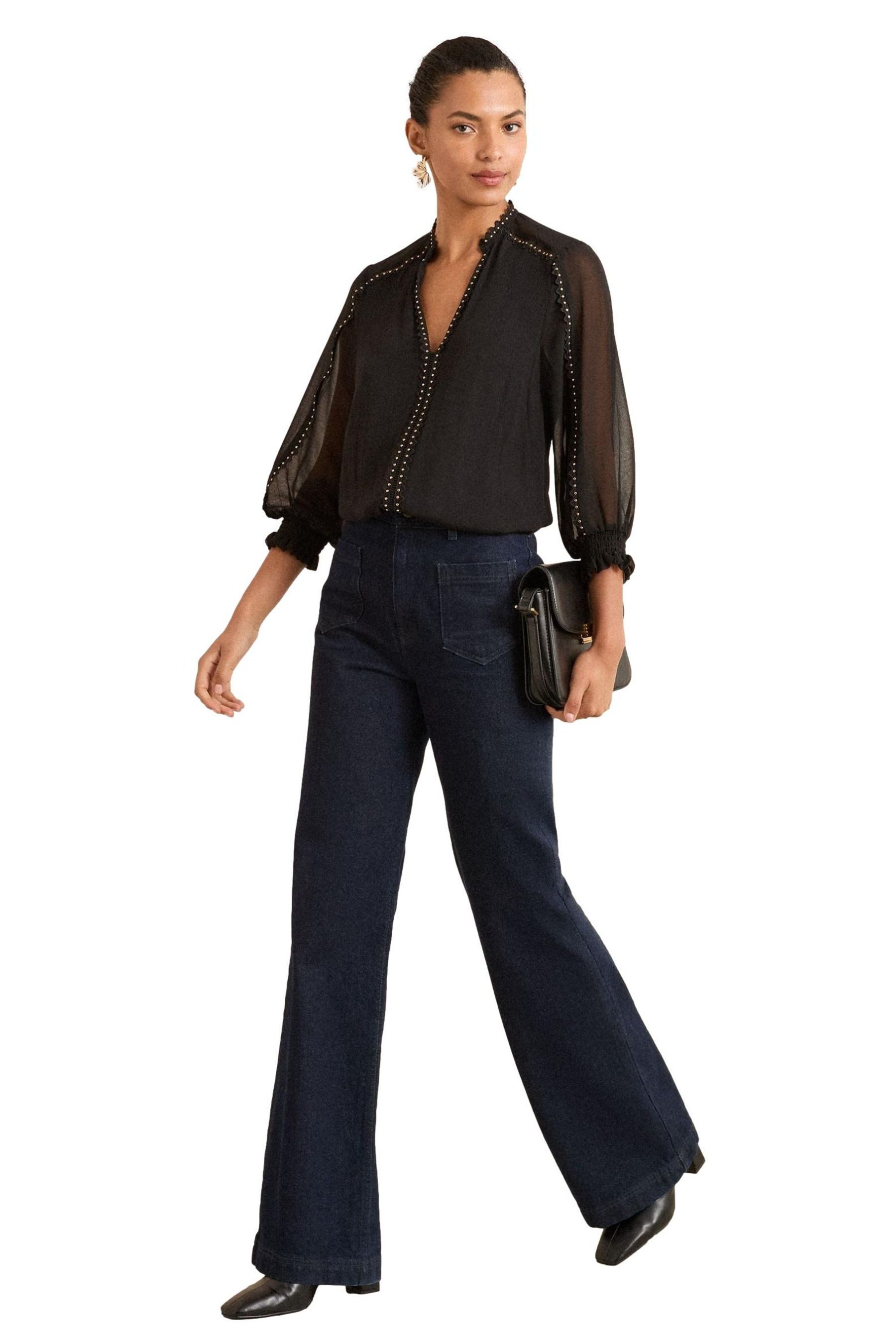 Love & Roses Langarmbluse Love & Roses Bluse mit 3/4-Ärmeln, Regular (1-tlg günstig online kaufen