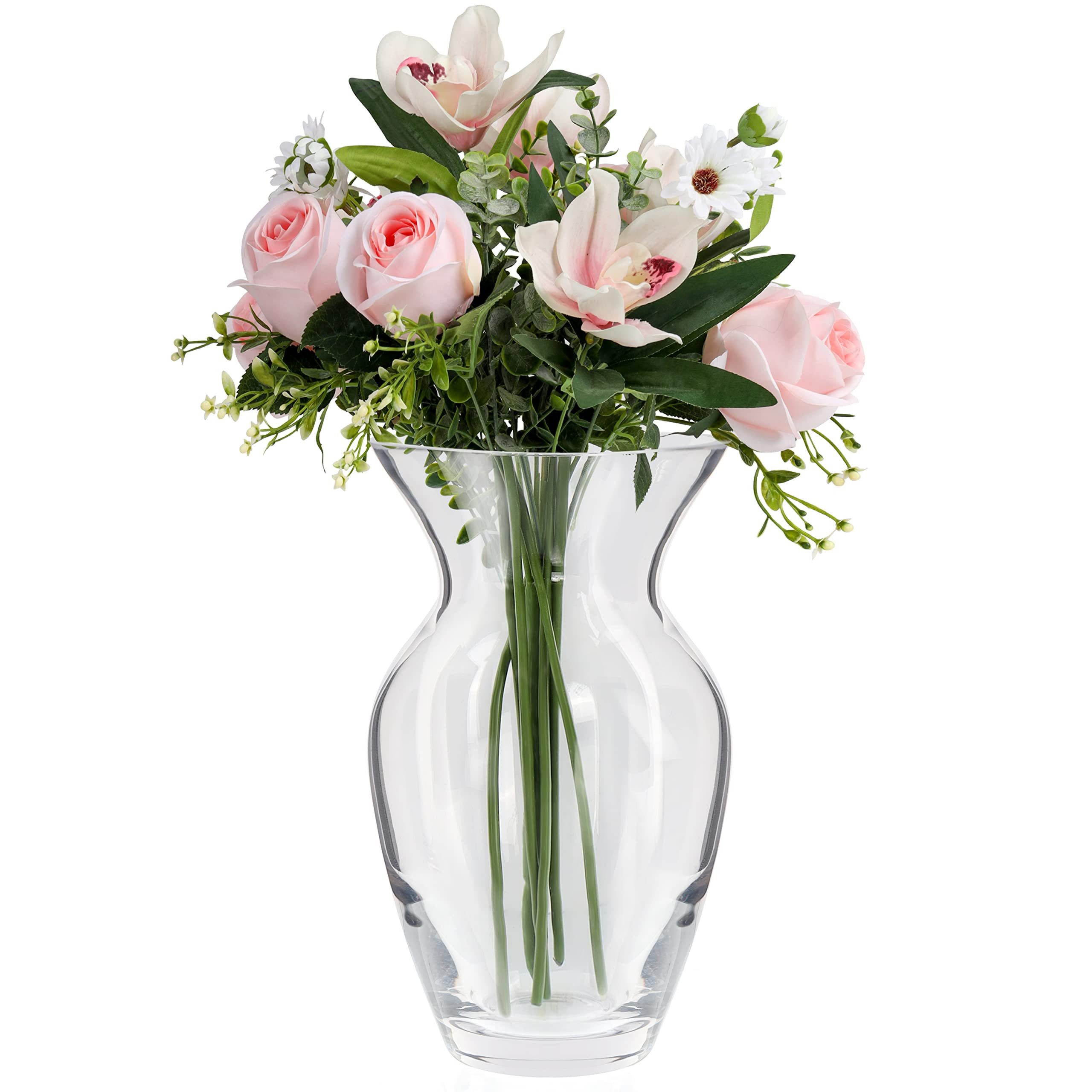 Belle Vous Dekovase Moderne Dekorative Kristallvase - Kleine Größe 18 cm (1 günstig online kaufen