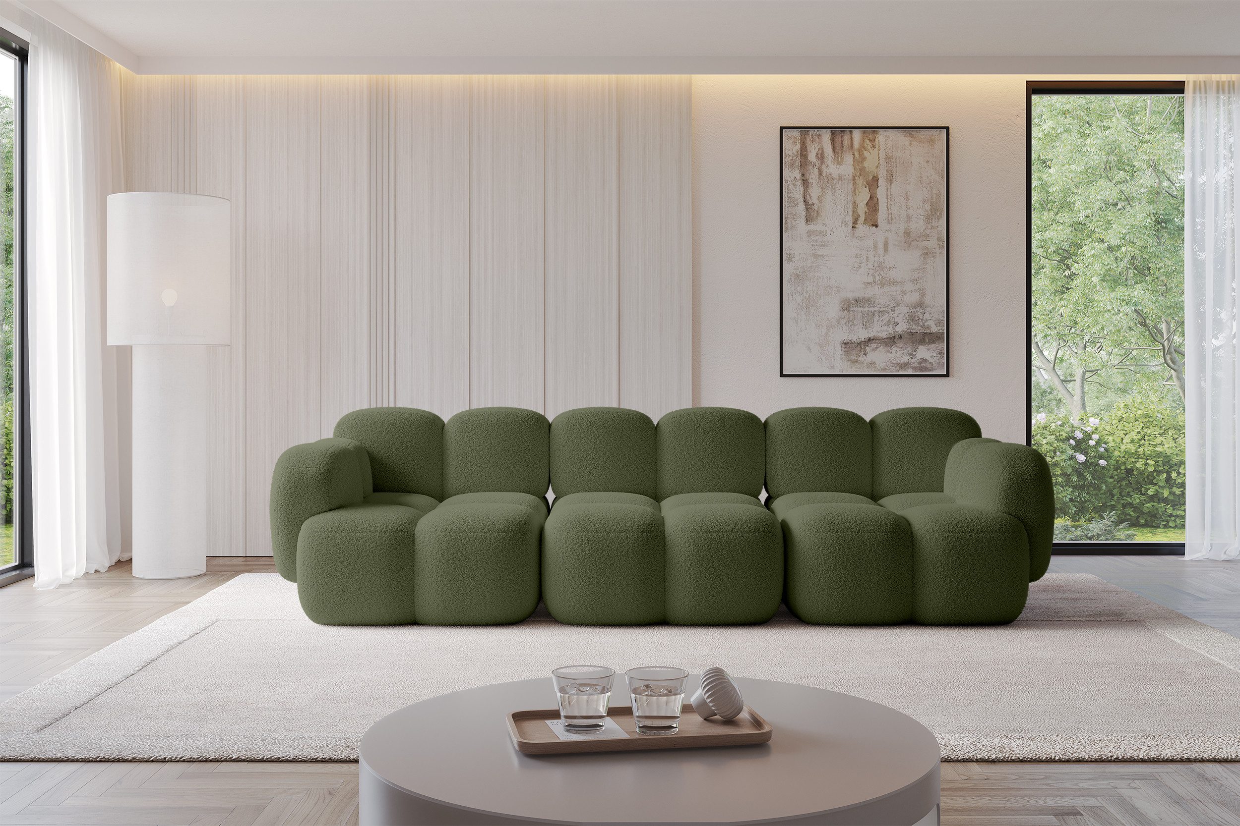 ALTDECOR Sofa Miko-S2, Modulares Sofa Praktische Bequeme Couch, kleines Relax Sofa Ecksofa Couch für Wohnzimmer,Verlässliche Qualität
