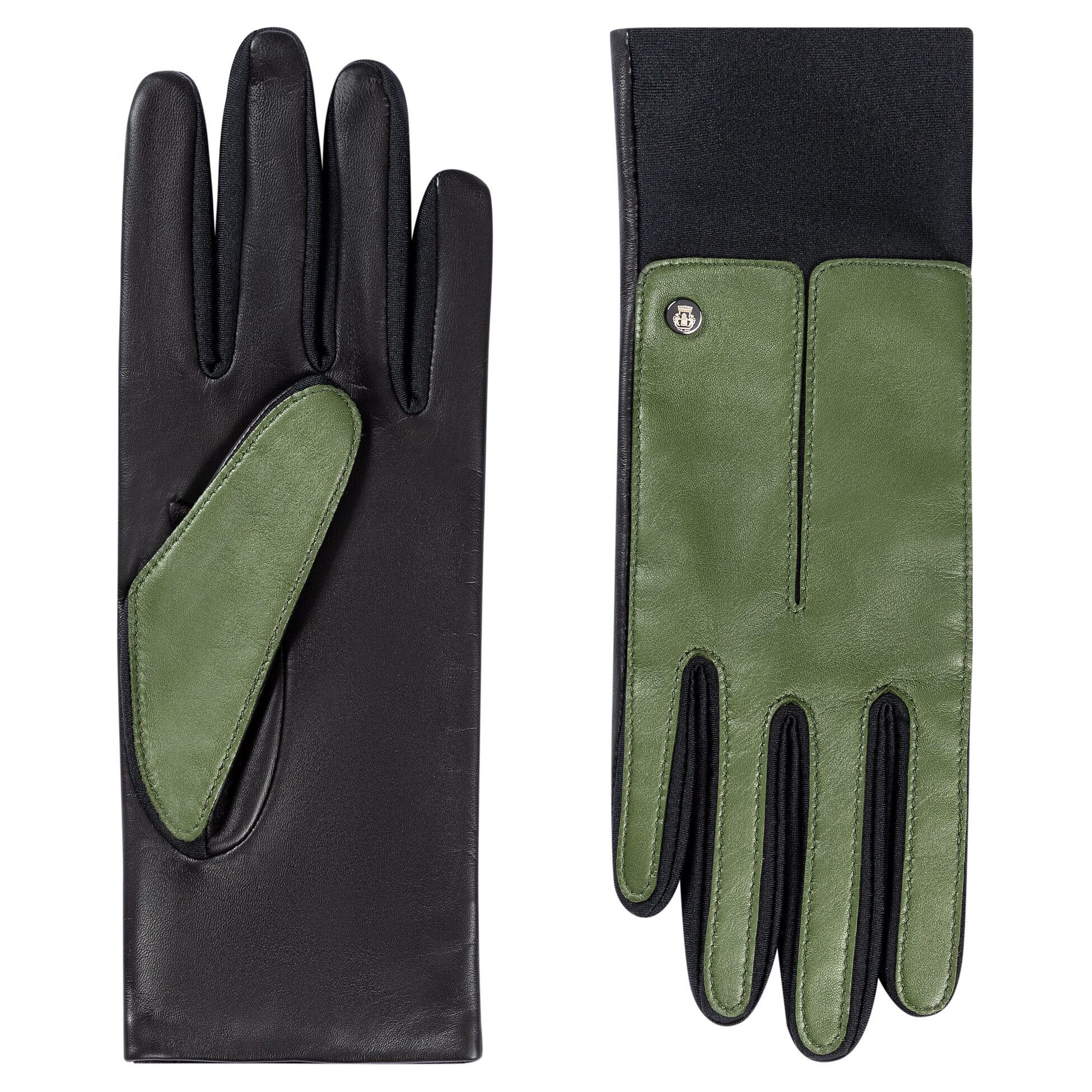 Roeckl Lederhandschuhe STOCKHOLM TOUCH Fingerhandschuhe mit Fleece Futter