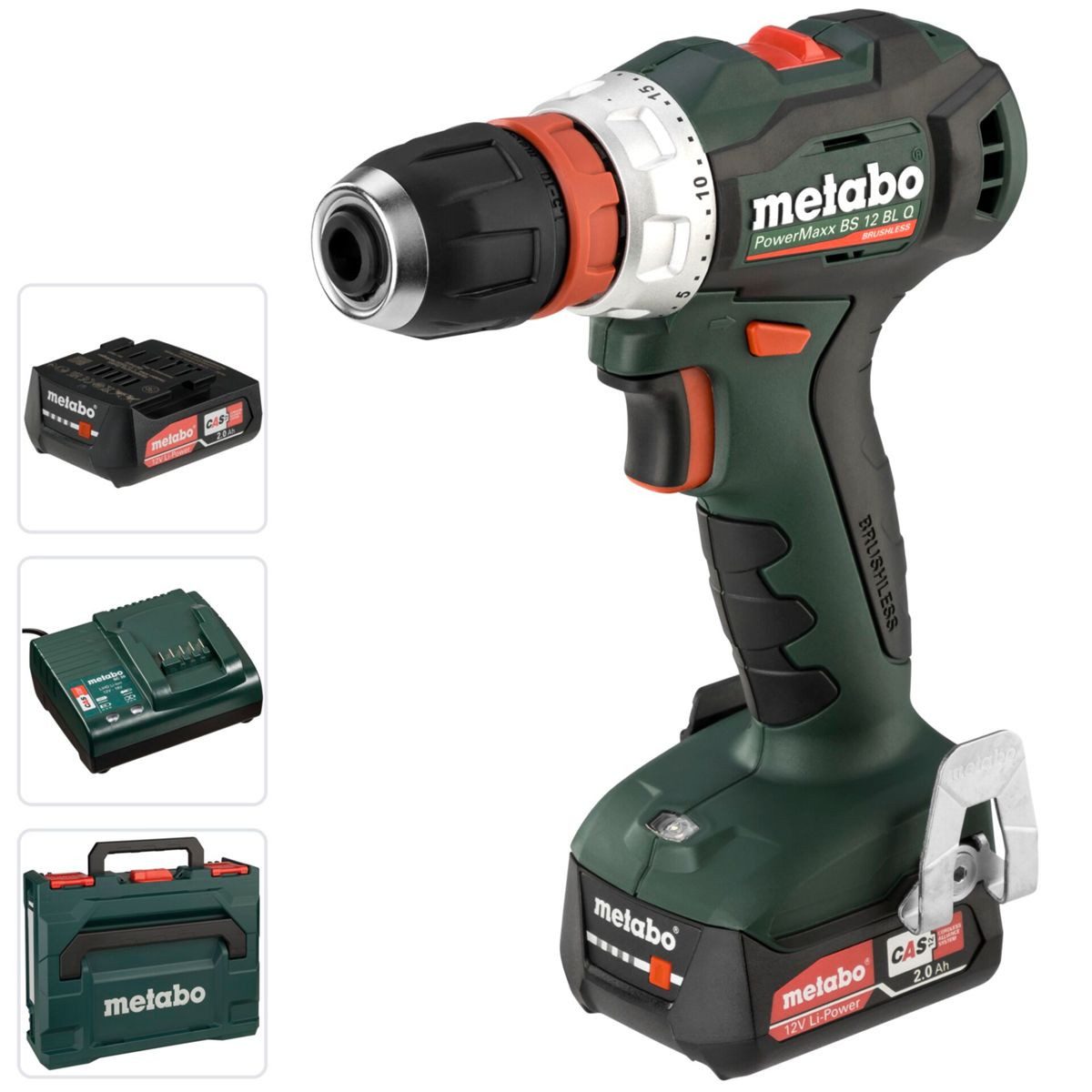 metabo Bohrschrauber PowerMaxx SB 12 BL 2x 2,0Ah