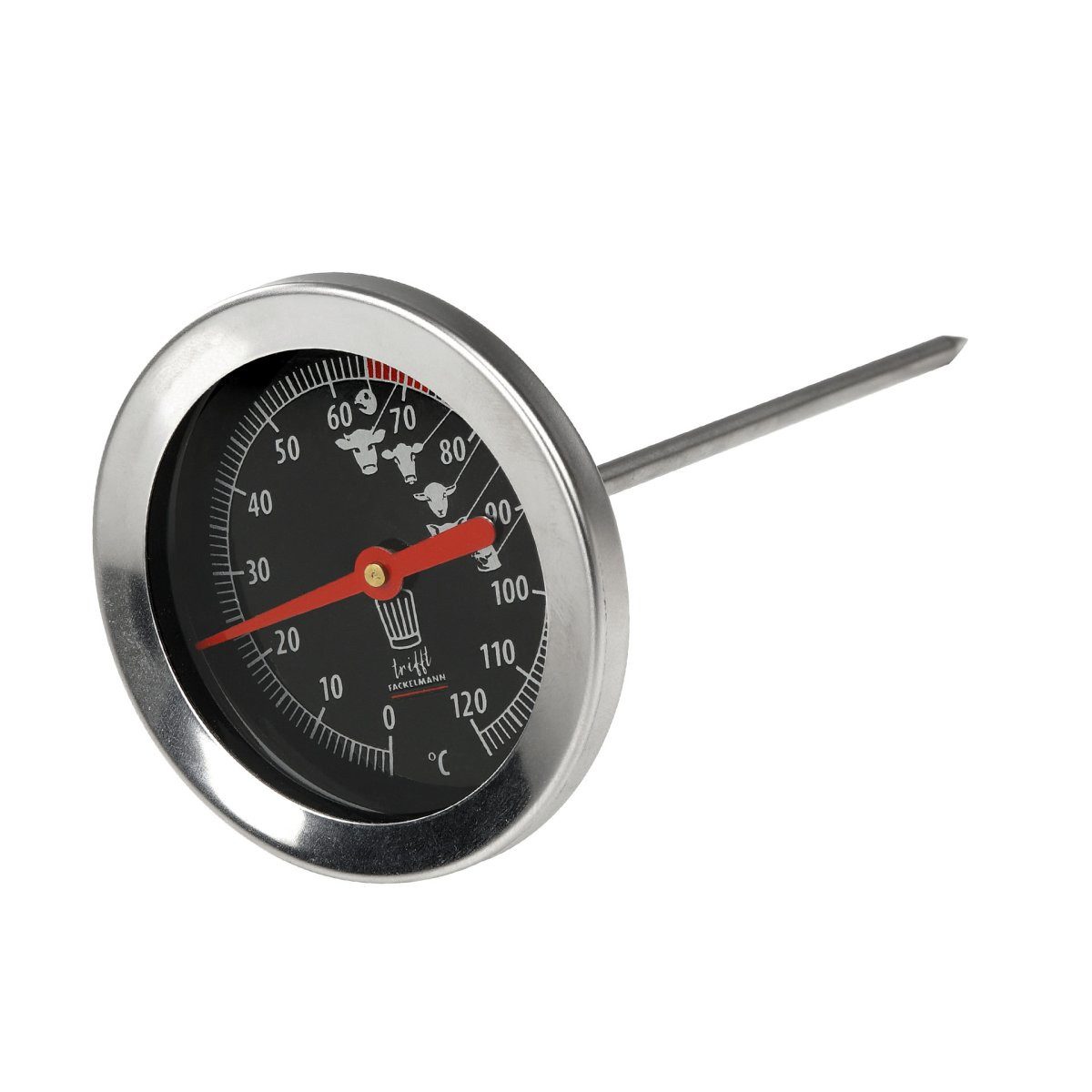 Bratenthermometer Edelstahl Bratenthermometer mit Großer Anzeige – Für Fleisch & Fisch