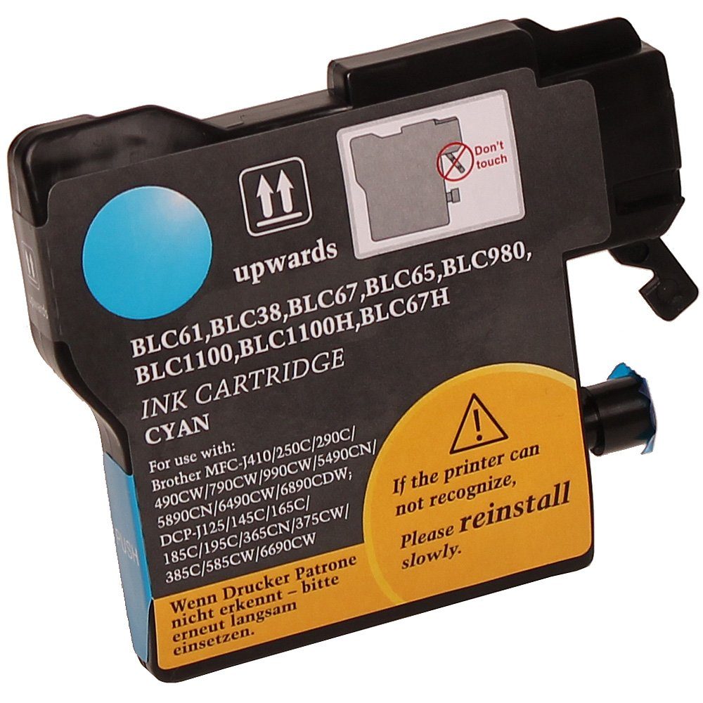 ABC Tintenpatrone (Kompatible Patrone für Brother LC-980C LC-1100C LC-980 LC-1100, CP195C DCP197C DCP365CN DCP370 DCP373CW DCP375CW DCP377CW DCP380 DCP38)