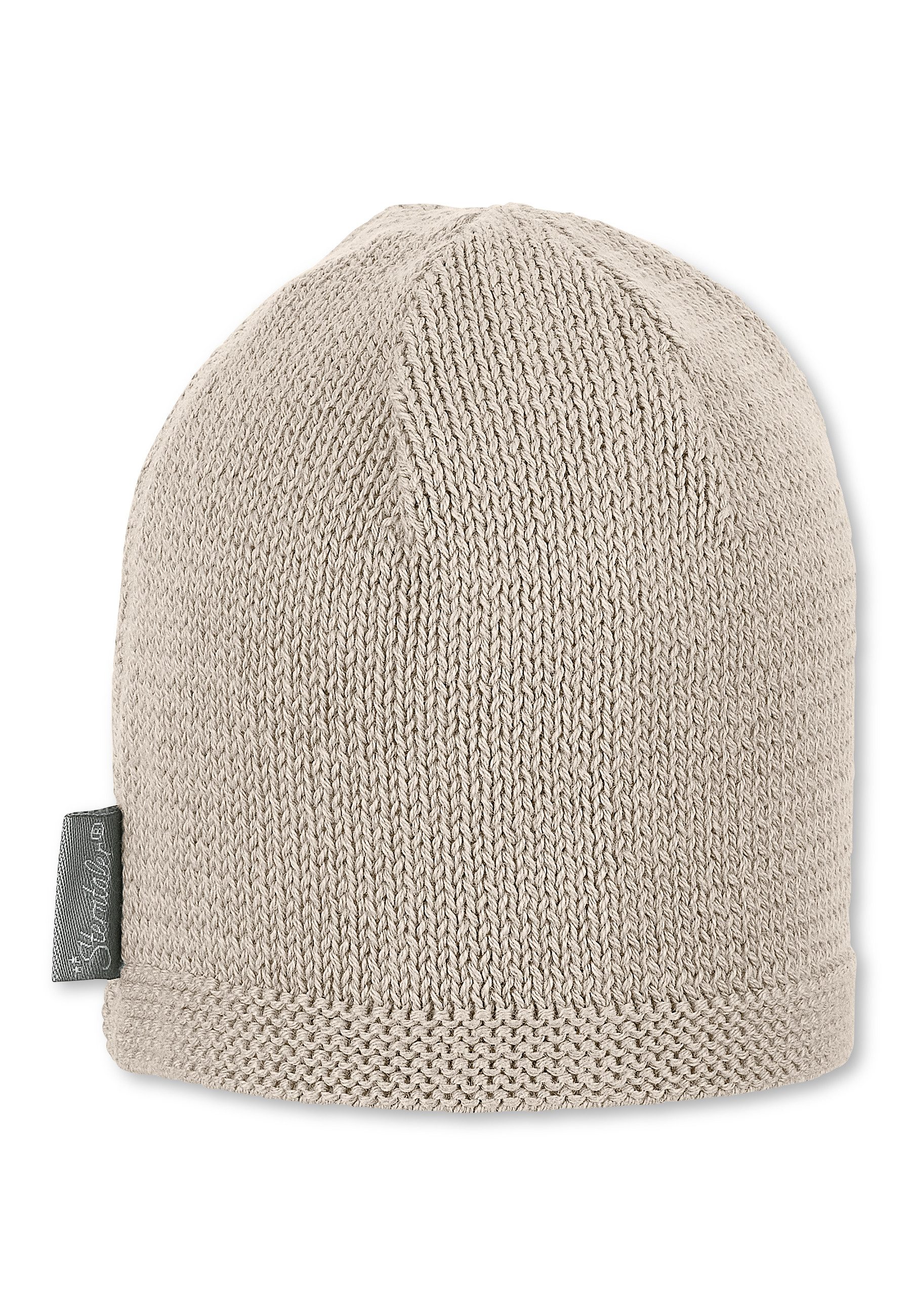 Sterntaler® Strickmütze OCS Strickmütze (1-St) Strick Beanie Kinder aus weicher Baumwolle unifarben – Bild 3 von 5