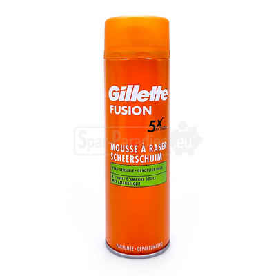 Gillette Rasierschaum Gillette Fusion Sensitive Rasierschaum mit Mandelöl, 250 ml