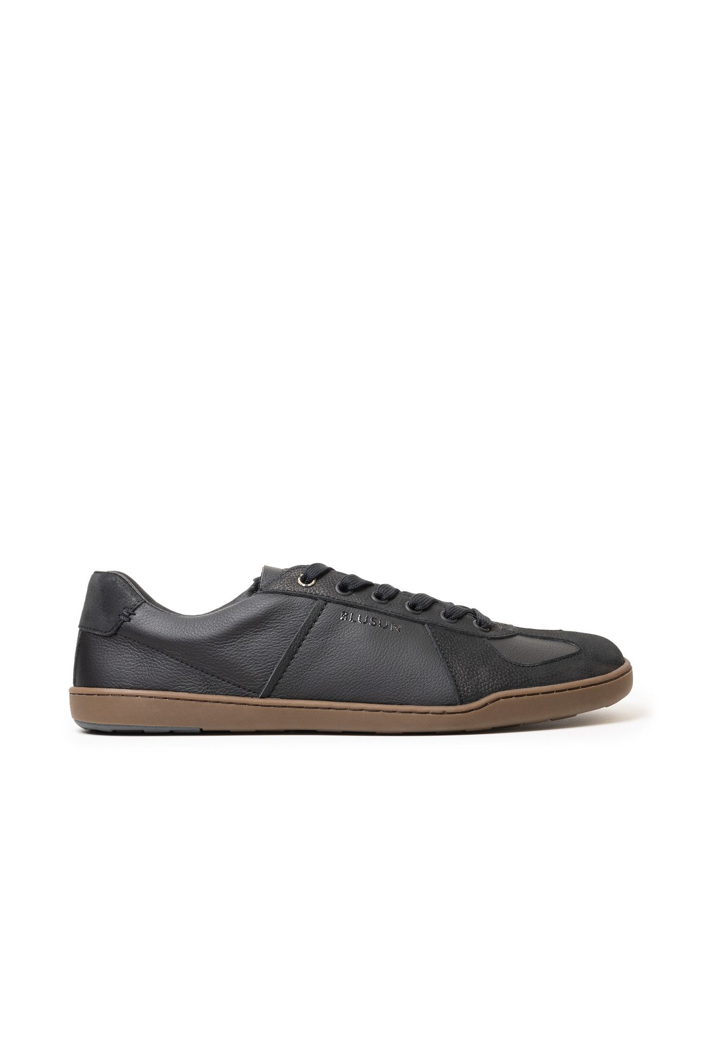 BLUSUN BLSN-2000 Barfuß Herren Кроссовки in Glatt- und Velourleder Barfußschuh aus echtem Leder